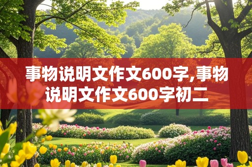 事物说明文作文600字,事物说明文作文600字初二