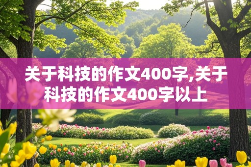 关于科技的作文400字,关于科技的作文400字以上