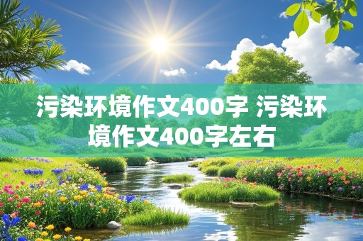 污染环境作文400字 污染环境作文400字左右