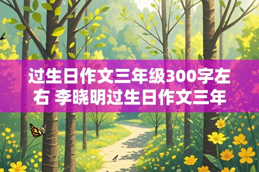 过生日作文三年级300字左右 李晓明过生日作文三年级300字左右