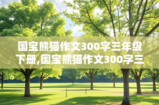 国宝熊猫作文300字三年级下册,国宝熊猫作文300字三年级下册简单