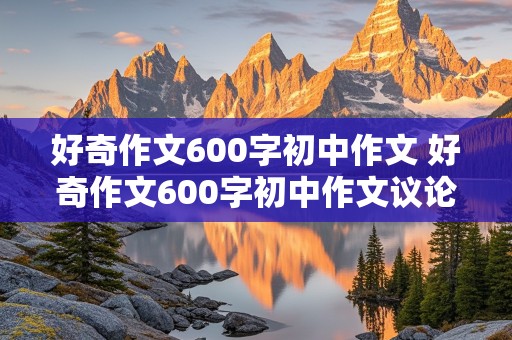 好奇作文600字初中作文 好奇作文600字初中作文议论文