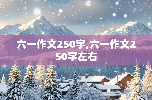 六一作文250字,六一作文250字左右