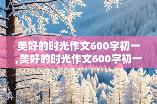 美好的时光作文600字初一,美好的时光作文600字初一上册