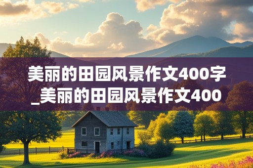 美丽的田园风景作文400字_美丽的田园风景作文400字优秀作文2020