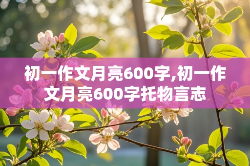 初一作文月亮600字,初一作文月亮600字托物言志