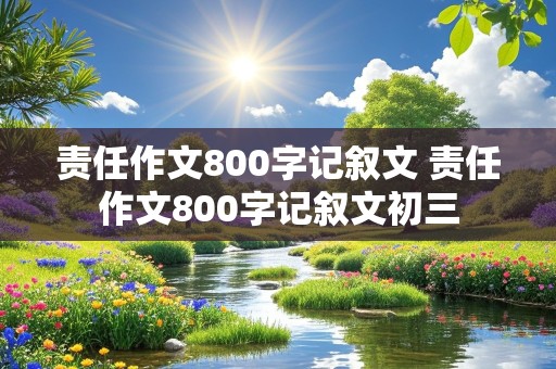 责任作文800字记叙文 责任作文800字记叙文初三