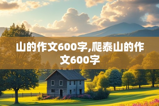 山的作文600字,爬泰山的作文600字