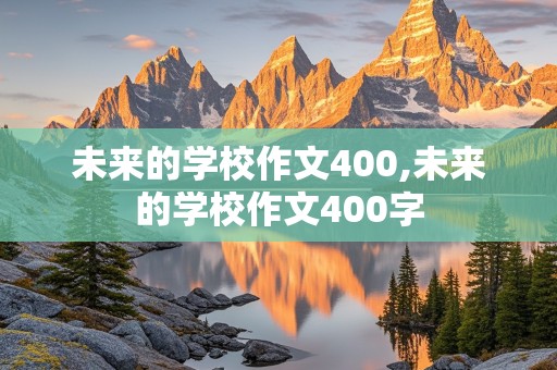 未来的学校作文400,未来的学校作文400字