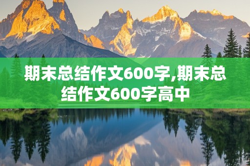 期末总结作文600字,期末总结作文600字高中