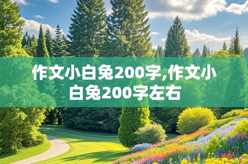 作文小白兔200字,作文小白兔200字左右