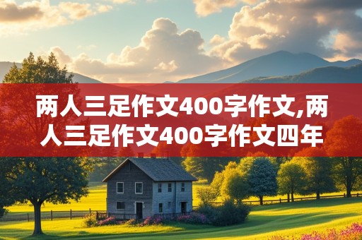 两人三足作文400字作文,两人三足作文400字作文四年级