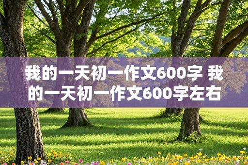 我的一天初一作文600字 我的一天初一作文600字左右