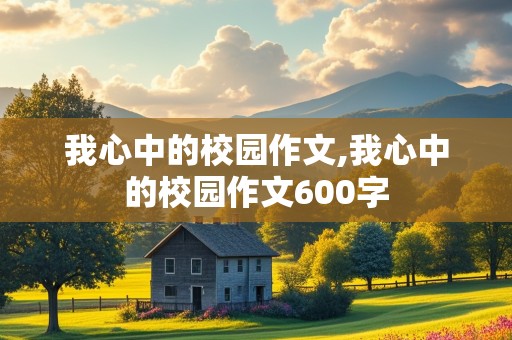 我心中的校园作文,我心中的校园作文600字