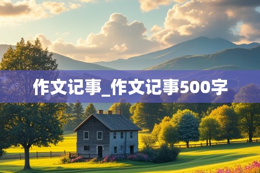 作文记事_作文记事500字