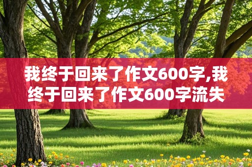 我终于回来了作文600字,我终于回来了作文600字流失异国的文物