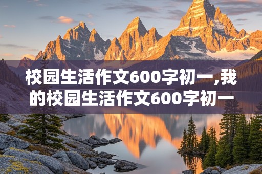 校园生活作文600字初一,我的校园生活作文600字初一