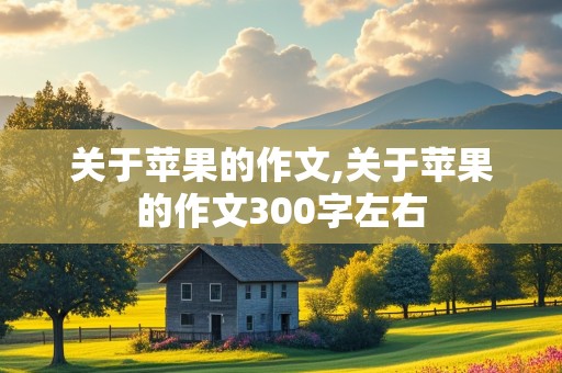 关于苹果的作文,关于苹果的作文300字左右