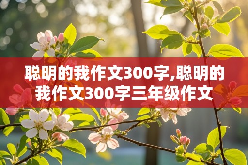 聪明的我作文300字,聪明的我作文300字三年级作文