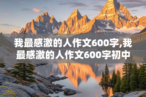 我最感激的人作文600字,我最感激的人作文600字初中