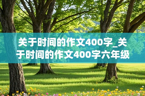 关于时间的作文400字_关于时间的作文400字六年级