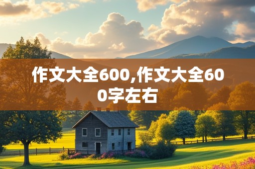 作文大全600,作文大全600字左右