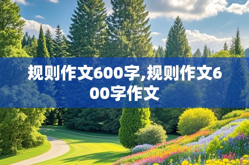 规则作文600字,规则作文600字作文