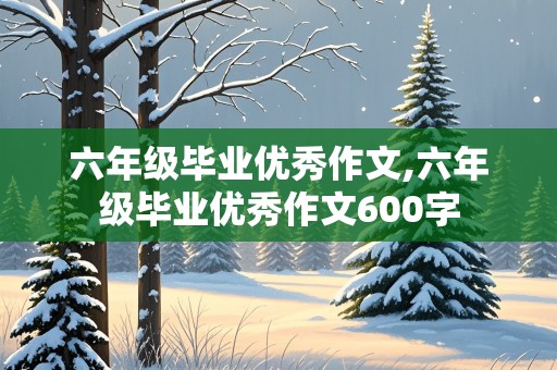 六年级毕业优秀作文,六年级毕业优秀作文600字