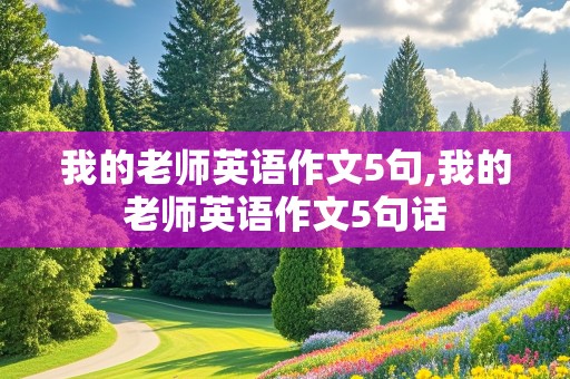 我的老师英语作文5句,我的老师英语作文5句话