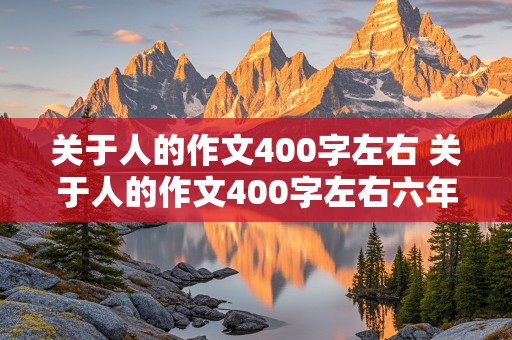 关于人的作文400字左右 关于人的作文400字左右六年级