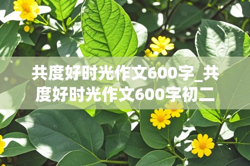 共度好时光作文600字_共度好时光作文600字初二