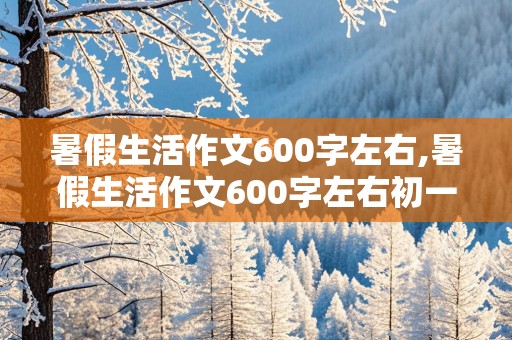 暑假生活作文600字左右,暑假生活作文600字左右初一