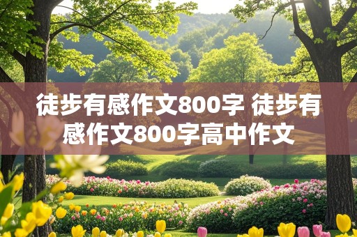 徒步有感作文800字 徒步有感作文800字高中作文