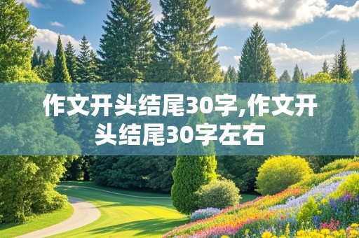 作文开头结尾30字,作文开头结尾30字左右