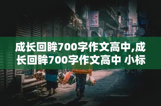 成长回眸700字作文高中,成长回眸700字作文高中 小标题