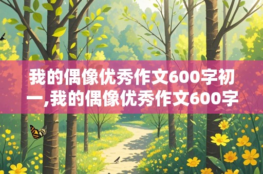 我的偶像优秀作文600字初一,我的偶像优秀作文600字初一袁隆平