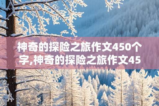 神奇的探险之旅作文450个字,神奇的探险之旅作文450个字左右