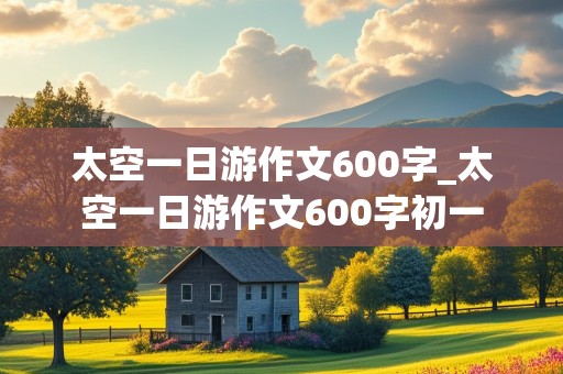 太空一日游作文600字_太空一日游作文600字初一