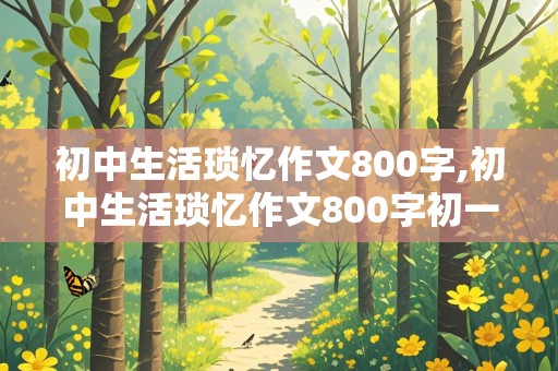 初中生活琐忆作文800字,初中生活琐忆作文800字初一