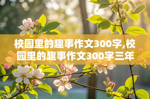 校园里的趣事作文300字,校园里的趣事作文300字三年级