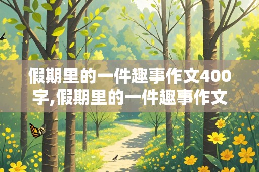 假期里的一件趣事作文400字,假期里的一件趣事作文400字四年级