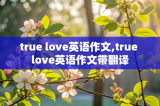 true love英语作文,true love英语作文带翻译