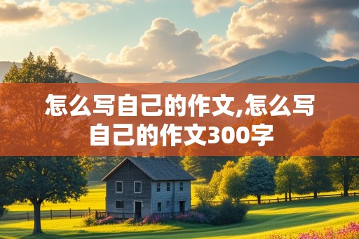 怎么写自己的作文,怎么写自己的作文300字