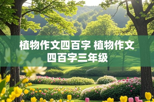 植物作文四百字 植物作文四百字三年级