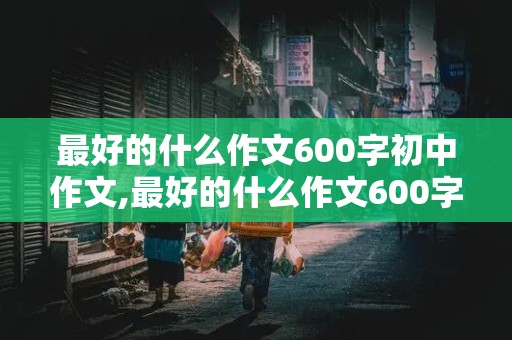 最好的什么作文600字初中作文,最好的什么作文600字以上