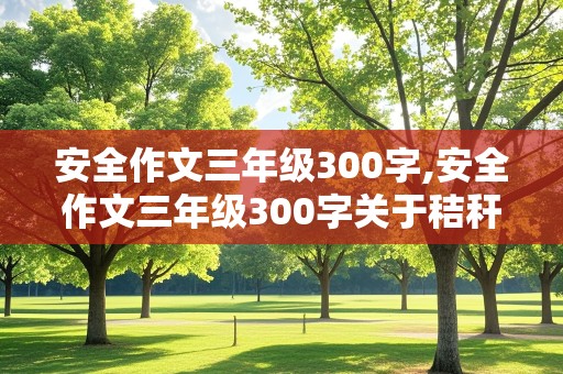 安全作文三年级300字,安全作文三年级300字关于秸秆