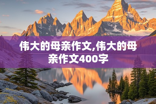 伟大的母亲作文,伟大的母亲作文400字