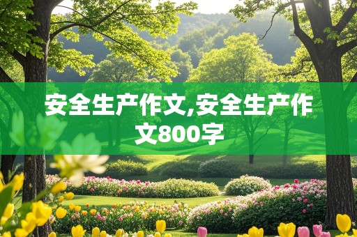 安全生产作文,安全生产作文800字