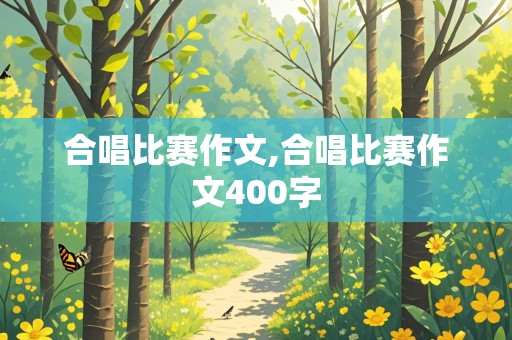 合唱比赛作文,合唱比赛作文400字