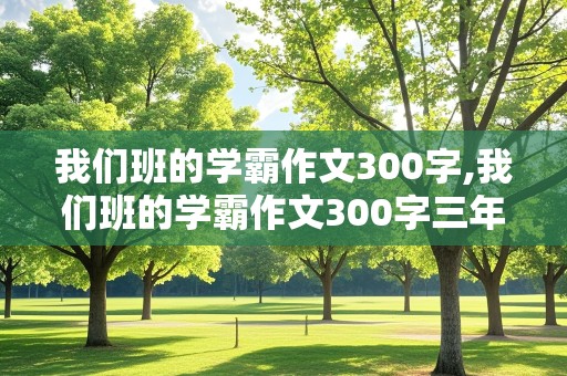 我们班的学霸作文300字,我们班的学霸作文300字三年级